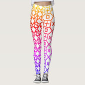 Farbige geometrische Leggings (Vorderseite)