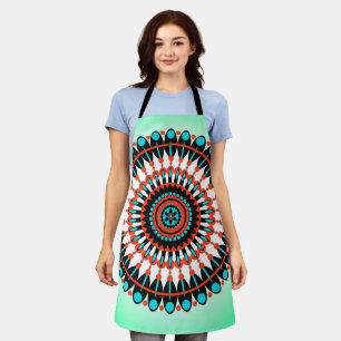 Farbige geometrische Mandala-Kunst-46456 Schürze