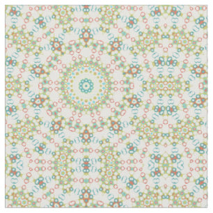 Farbige geometrische Mandala-Muster Stoff