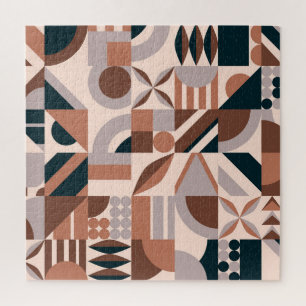 Farbige geometrische Mosaik, abstrakter Hintergrun Puzzle