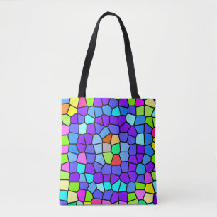 Farbige geometrische Mosaik-Tasche Tasche