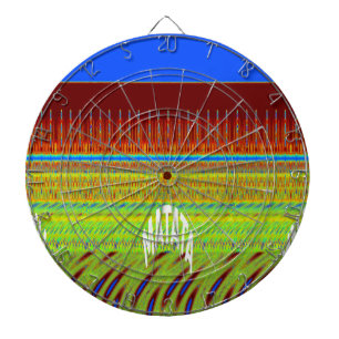 Farbige geometrische Motiv-Kunst Dartscheibe