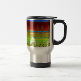 Farbige geometrische Motiv-Kunst Reisebecher