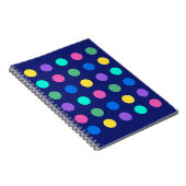 Farbige geometrische Punkte Notizblock (Rechte Seite)