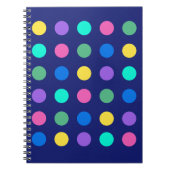 Farbige geometrische Punkte Notizblock (Vorderseite)