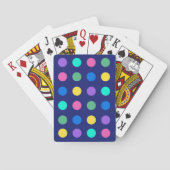 Farbige geometrische Punkte Spielkarten (Rückseite)
