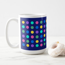 Farbige geometrische Punkte Trinkgefäß-Design -  Kaffeetasse