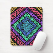 Farbige geometrische Regenbogenhaut Mousepad (Mit Mouse)