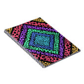 Farbige geometrische Regenbogenhaut Notizblock (Rechte Seite)