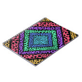 Farbige geometrische Regenbogenhaut Notizblock (Linke Seite)