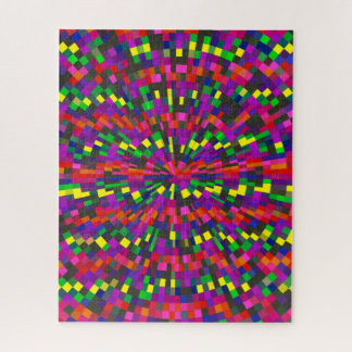 Farbige geometrische schwierige Jigsaw-Puzzle Puzzle