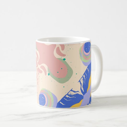 Farbige geometrische Tasse (VorderseiteRechts)