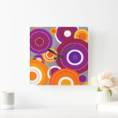 Farbige geometrische Uhr (Zuhause)