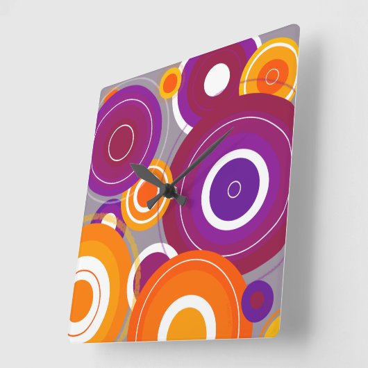 Farbige geometrische Uhr (Winkel)