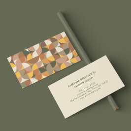 Farbige geometrische Visitenkarte