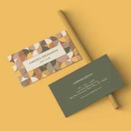 Farbige geometrische Visitenkarte