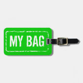 Farbige Gepäckanhänger | Farben anpassen (Vorderseite horizontal)