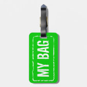 Farbige Gepäckanhänger | Farben anpassen (Rückseite vertikal)