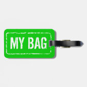 Farbige Gepäckanhänger | Farben anpassen (Rückseite horizontal)