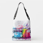 Farbige Gepäcktasche Tragetaschen Mit Langen Trägern (Rückseite)