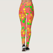 Farbige Gepunktete Leggings (Rückseite)