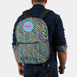 Farbige Geräusche. Bedruckter Rucksack
