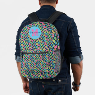 Farbige Geräusche. Bedruckter Rucksack