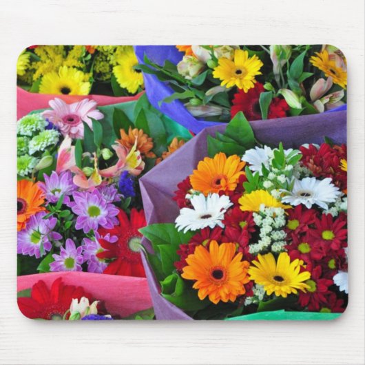 Farbige gerberne Blume drucken Mousepad (Vorne)