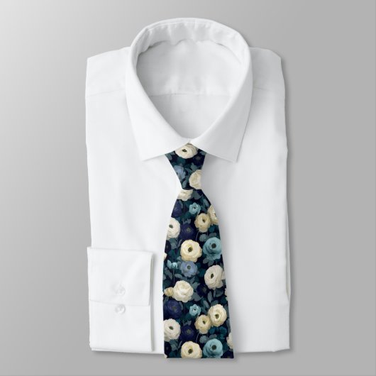 Farbige Geschenke für Männer Ranunculus Blumen Krawatte (Gebunden)
