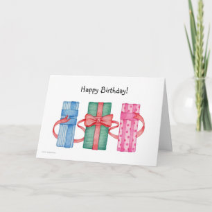 Farbige Geschenke Geburtstagskarte Karte