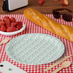 Farbige Geschenkpapier mit einem sich wiederholend Pappteller