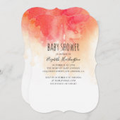 Farbige, geschlechtsneutrale Babydusche Einladung (Vorne/Hinten)