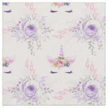 Farbige Gesichter mit violetten Blumen auf Weiß