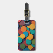 Farbige Gestaltung der Kreise Gepäckanhänger (Vorderseite vertikal)
