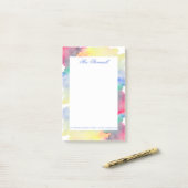 Farbige Gestaltung der Wasserfarben Post-it Klebezettel (Auf Schreibtisch)