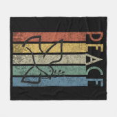 Farbige Gestaltung des Friedenstextes Fleecedecke (Vorderseite (Horizontal))