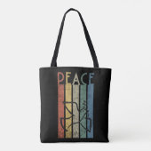 Farbige Gestaltung des Friedenstextes Tasche (Rückseite)