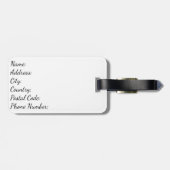 Farbige Gestaltung des Pferdekopfes Gepäckanhänger (Rückseite horizontal)