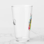 Farbige Gestaltung des Pferdekopfes Glas (Rechts)