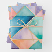 Farbige, gestanzte Glaskunstplatten Geschenkpapier Set