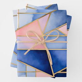 Farbige, gestanzte Glaskunstplatten Geschenkpapier Set