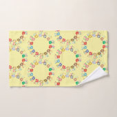 Farbige gestrichene Hände *Farbanpassbar* Badhandtuch Set (Handtuch)