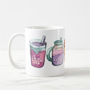 Farbige Getränke Kaffeetasse