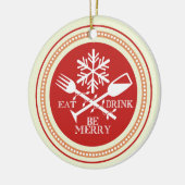 Farbige Getränke zu fröhlichen Weihnachtsschmuck (Links)