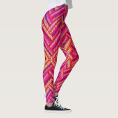Farbige, gewellte Muster Leggings (Rechts)