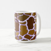 Farbige Giraffe-Fur-Muster Kaffeetasse (VorderseiteRechts)