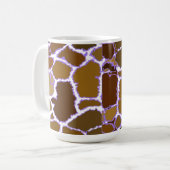Farbige Giraffe-Fur-Muster Kaffeetasse (Vorderseite Links)