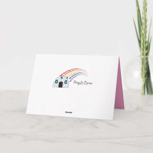 Farbige Giraffe Geburtstagskarte Karte (Rückseite)