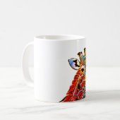 Farbige Giraffe Kaffeetasse (Vorderseite Links)