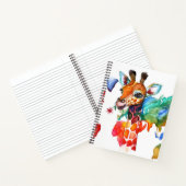 Farbige Giraffe Notizblock (Innenseite)